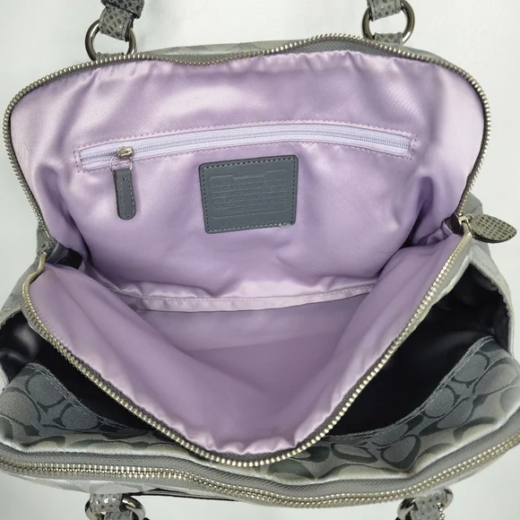 COACH Signature Penelope Shoulder Bag. - Picture 8 of 16